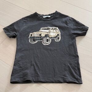 Mayoral Black T‑Shirt with Cream & Tan Jeep Graphic